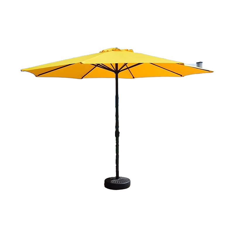 Aluminyo panlabas na sunshade round payong na may nababagay na anggulo
